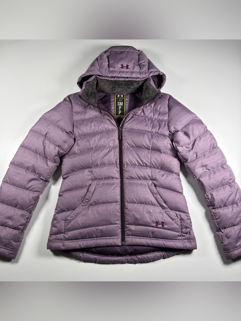 Under Armour UA Storm Purple Down Puffer Jacket Size SM Petite – 700 Fill